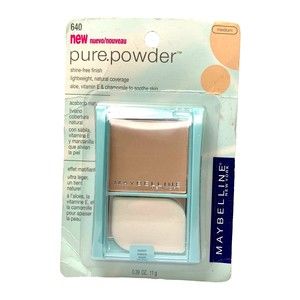 Maybelline PURE POWDER Medium 640 Shine Free Lightweight Face Makeup .39oz